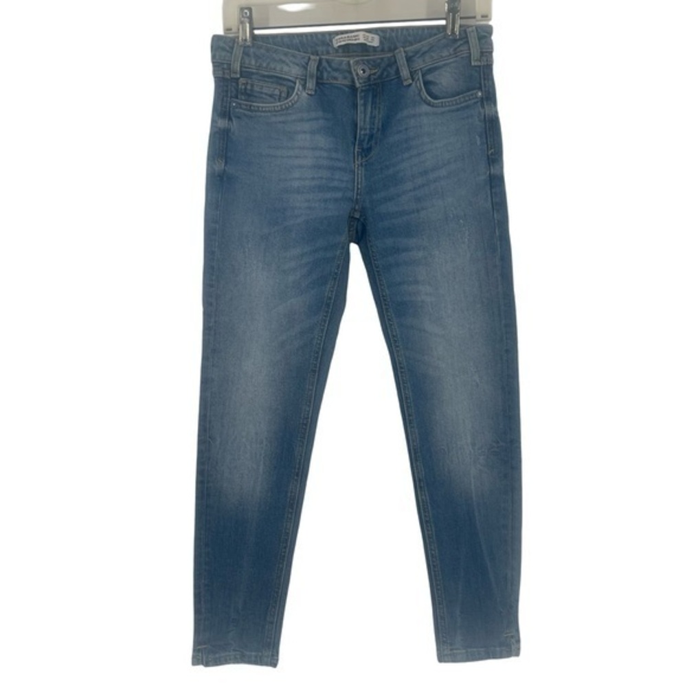Zara Z1975 distressed skinny crop jeans women’s size 3 Zara basic denim